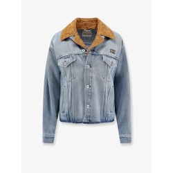 Denim Jacket with suede detail