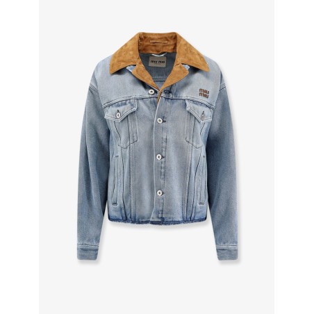 Denim Jacket with suede detail