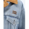 Denim Jacket with suede detail