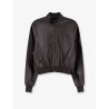 Soft nappa leather bomber jacket