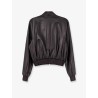 Soft nappa leather bomber jacket