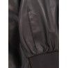 Soft nappa leather bomber jacket