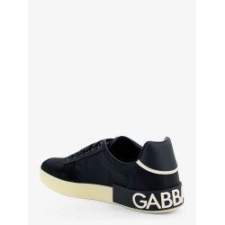 Nylon and suede sneakers with back lettering logo