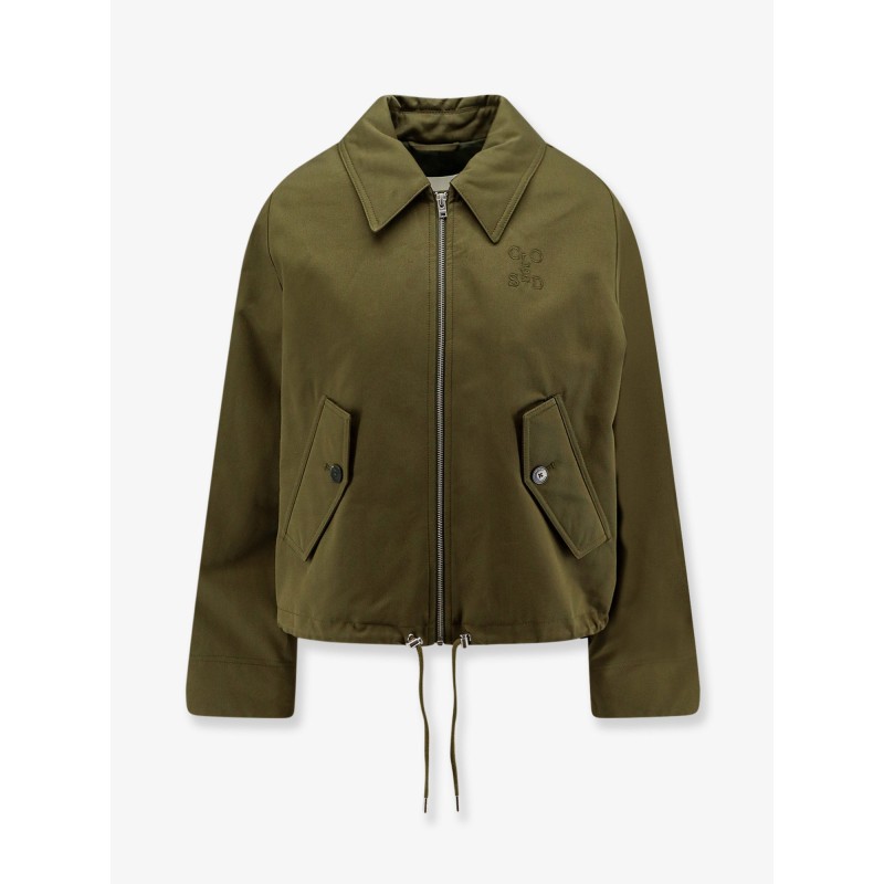 Cotton jacket with Logo embroidery