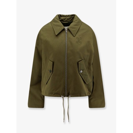 Cotton jacket with Logo embroidery
