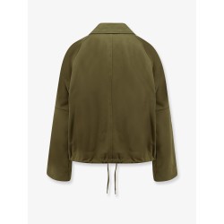 Cotton jacket with Logo embroidery