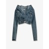 Hooded denim jacket