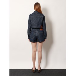 Padded denim jacket
