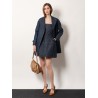 FF padded denim caban