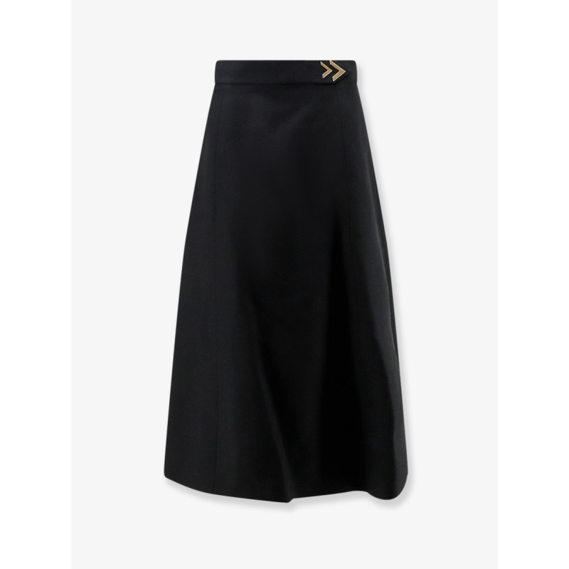 Crepe Couture midi skirt