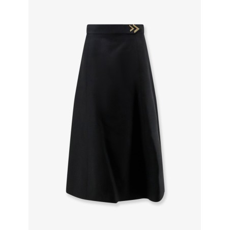 Crepe Couture midi skirt