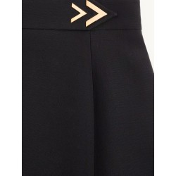 Crepe Couture midi skirt