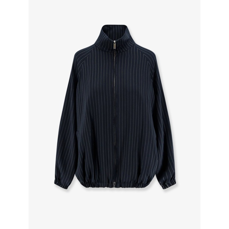 Baxter pinstripe recycled material jacket