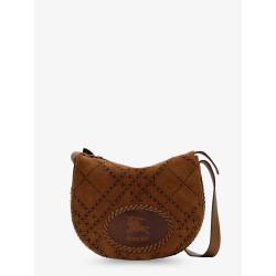Tavistock suede crossbody bag with perforated pattern