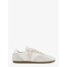 Leather and suede sneakers with engraved logo on the tongue