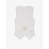 Linen and viscose vest