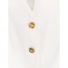 Linen and viscose vest