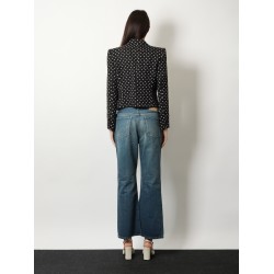 Polka-Dots viscose blazer