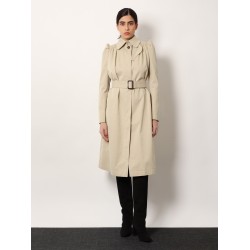Cotton trench with Puff sleeves
