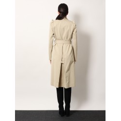 Cotton trench with Puff sleeves