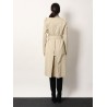 Cotton trench with Puff sleeves