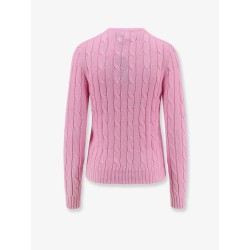 Cotton sweater with embroidered logo on the front