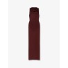 Draped knitted long dress