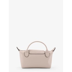 Le Pliage Xtra leather handbag with engraved logo