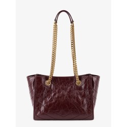 Niki vintage-effect leather shopping bag