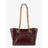 Niki vintage-effect leather shopping bag