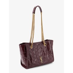 Niki vintage-effect leather shopping bag