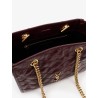 Niki vintage-effect leather shopping bag