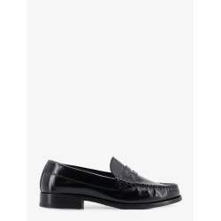 Rivet leather loafers
