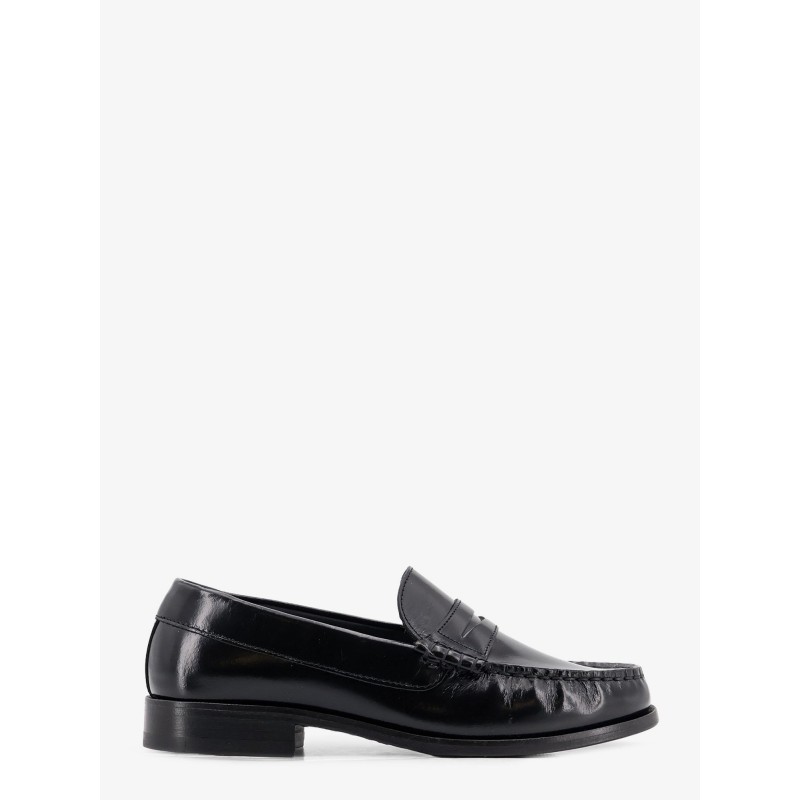 Rivet leather loafers