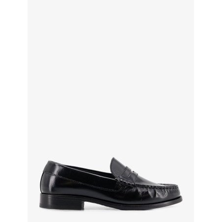 Rivet leather loafers