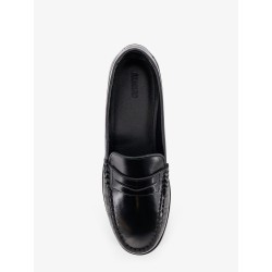 Rivet leather loafers