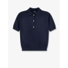 Smmpomposa cotton, silk and cashmere polo shirt