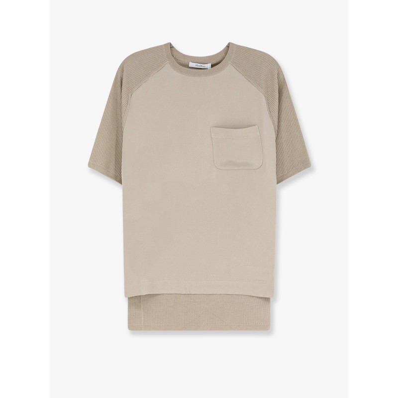 Mxmgolfo silk and cashmere top
