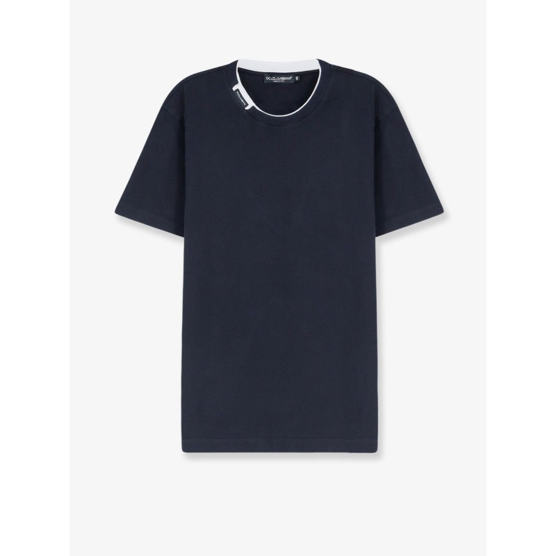 Cotton t-shirt with contrasting profile