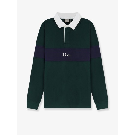 Cotton Polo Rugby with Dior embroidery