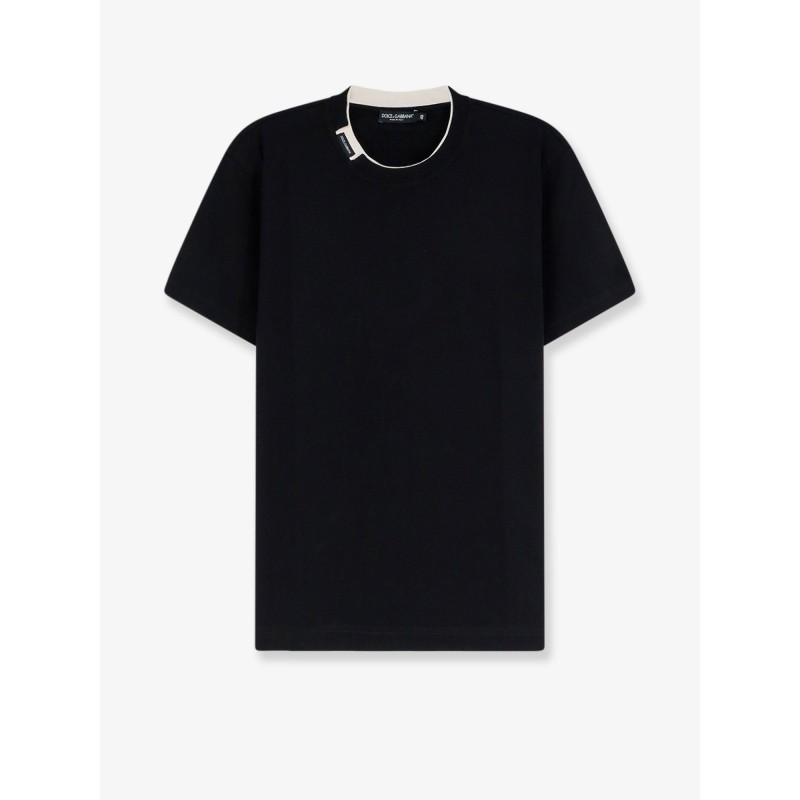 Cotton t-shirt with contrasting profile