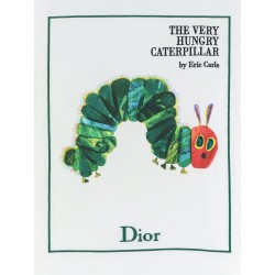Cotton t-shirt with Book Cover print and Dior embroidery