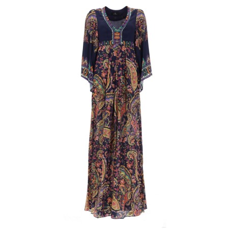 ABITO LUNGO CON STAMPA "PAISLEY"