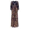 ABITO LUNGO CON STAMPA "PAISLEY"