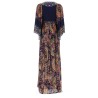 ABITO LUNGO CON STAMPA "PAISLEY"