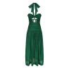 MIDI DRESS WITH KNOTS "DAYLIGHT"