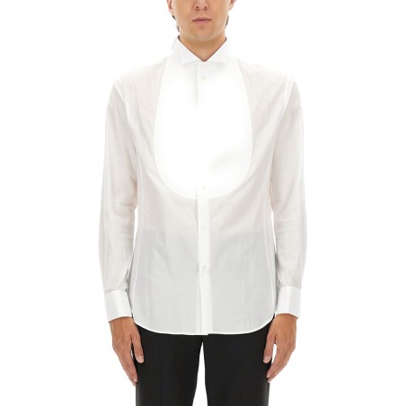 CAMICIA SMOKING IN COTONE
