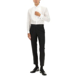CAMICIA SMOKING IN COTONE