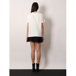 Cotton t-shirt with rhinestones
