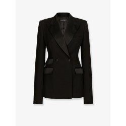 Tuxedo virgin wool and silk blazer